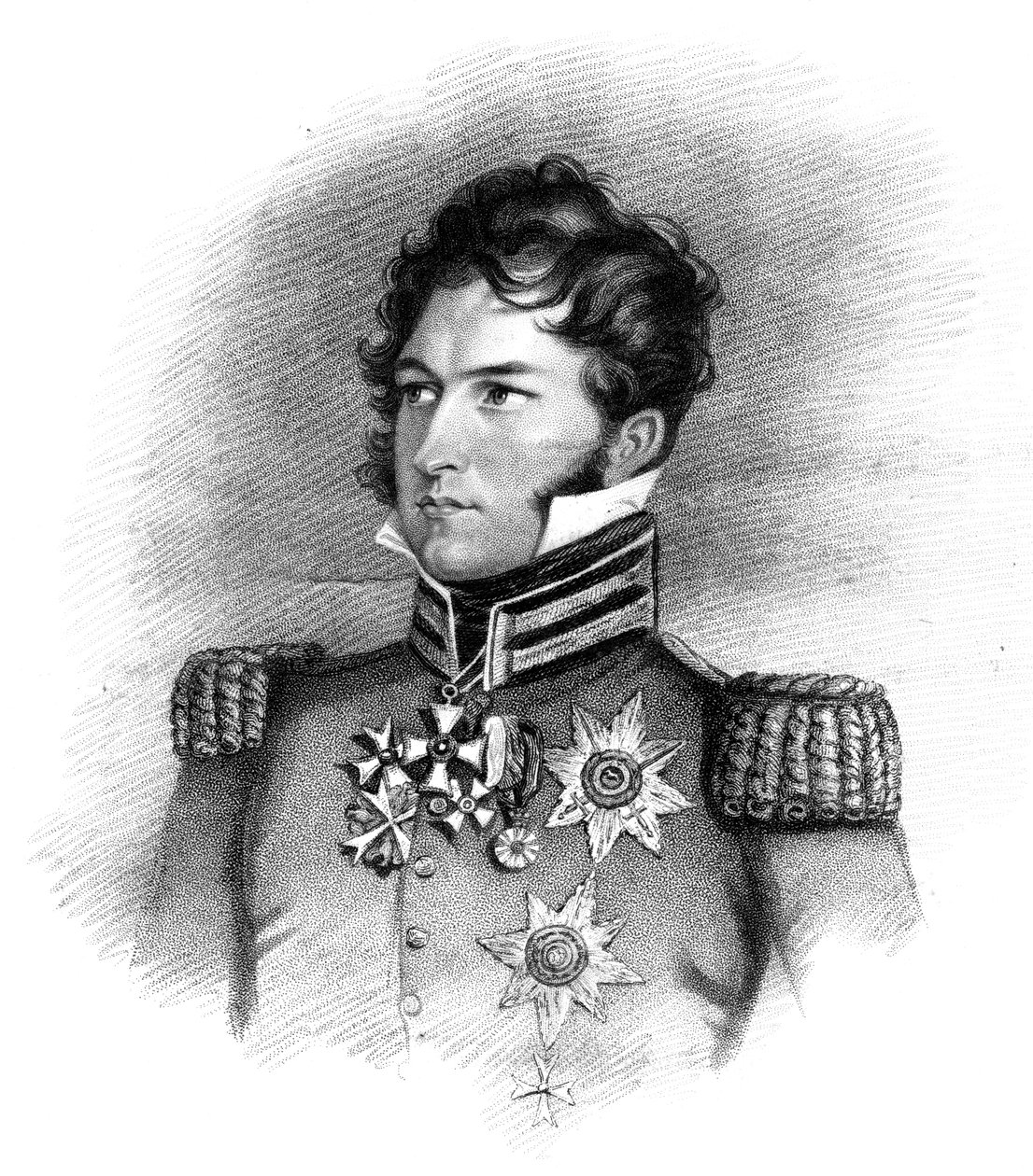 Saxe-Coburg-Saalfeld Prensi Leopold George Christian Frederick, 1816. by Henry Meyer