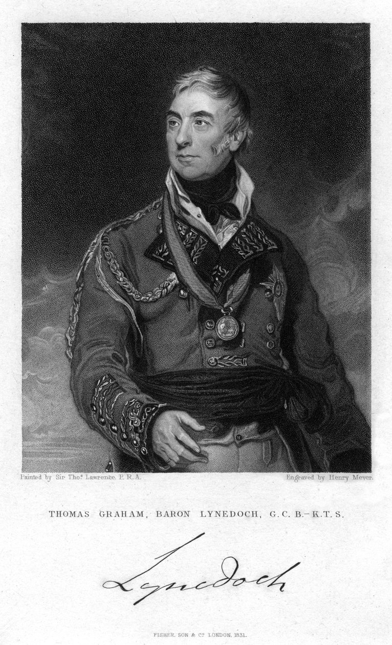 Thomas Graham, 1 Baron Lynedoch, İskoç politikacı ve asker, 1831 by Henry Meyer