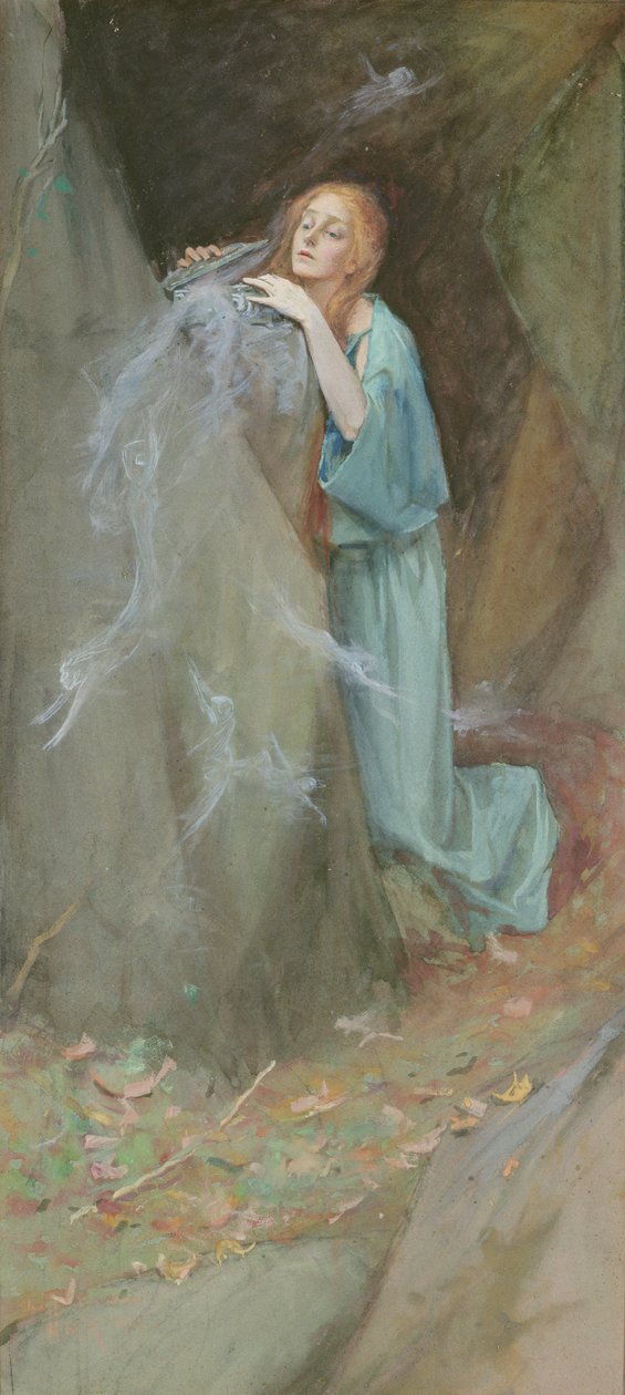 Pandora için Çalışma, 1902 by Henry Meynell Rheam