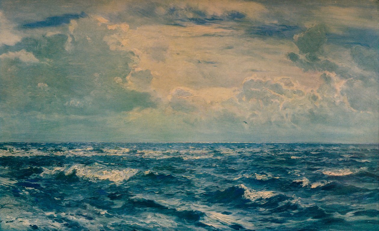 İğnelerin Batısında Simli Bir Gün, Wight Adası, 1932 by Henry Moore