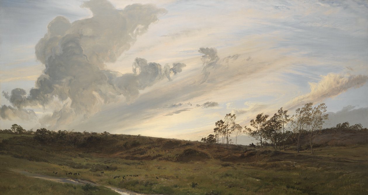 Yağmurdan Sonra Vahşi Bir Akşam, Yorkshire by Henry Moore