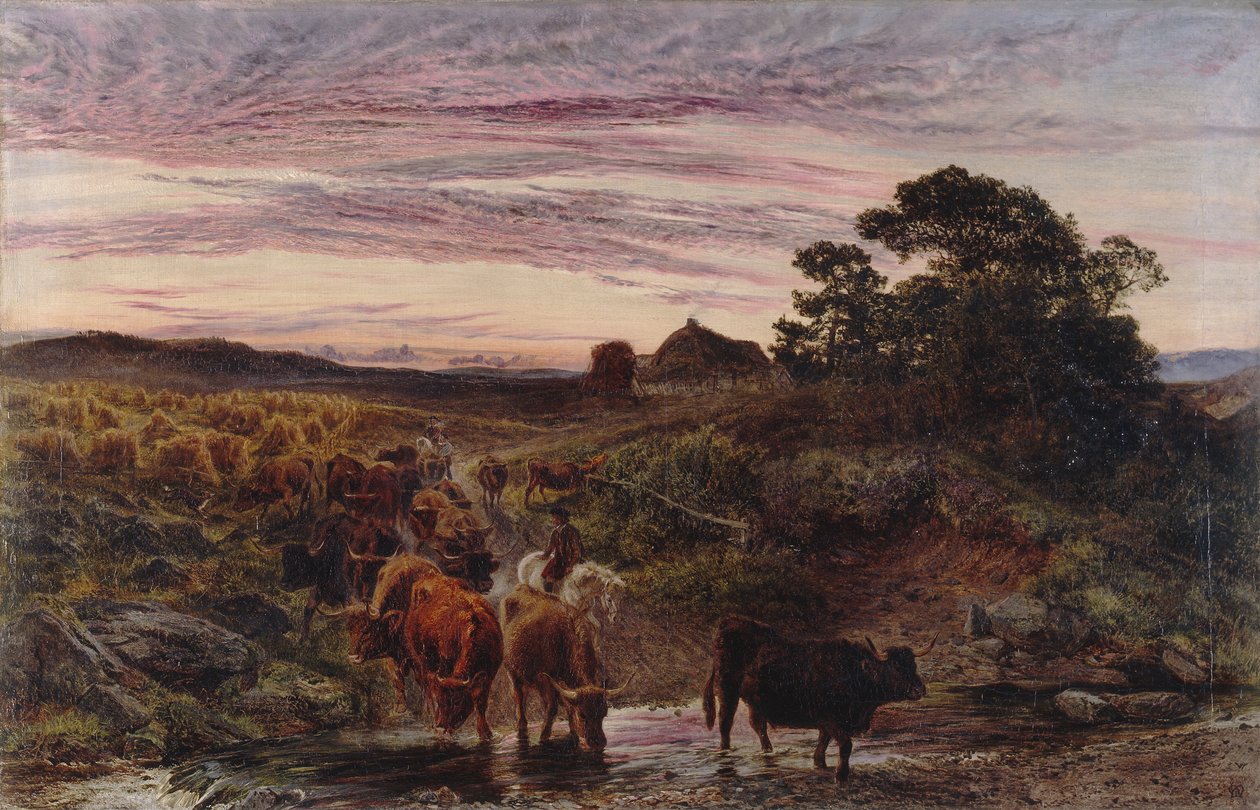 Akıntıdan Geçen Sığır by Henry Moore