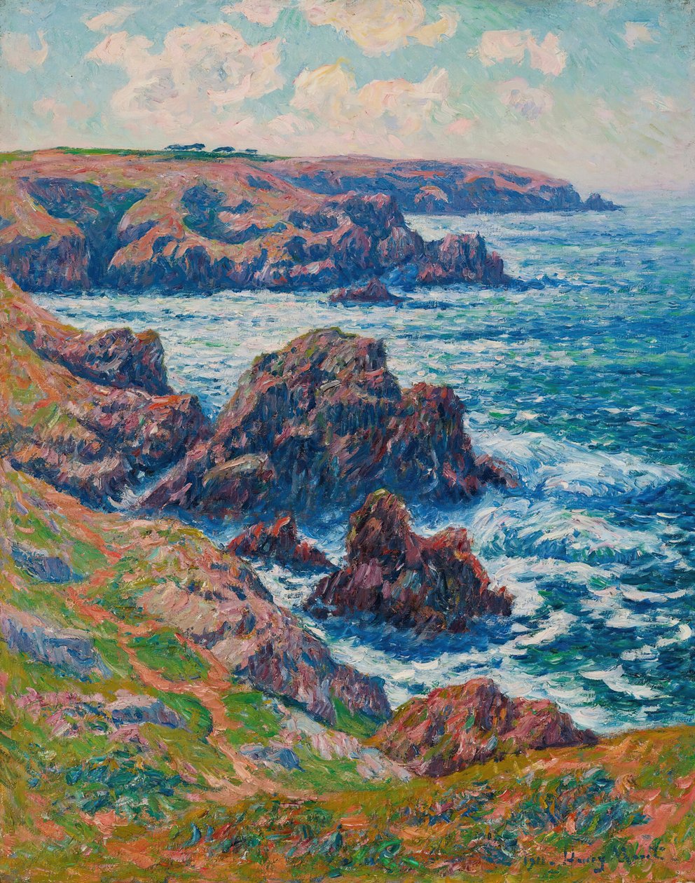Cléden diyarı, Point de Raz, Finistère, 1911. by Henry Moret