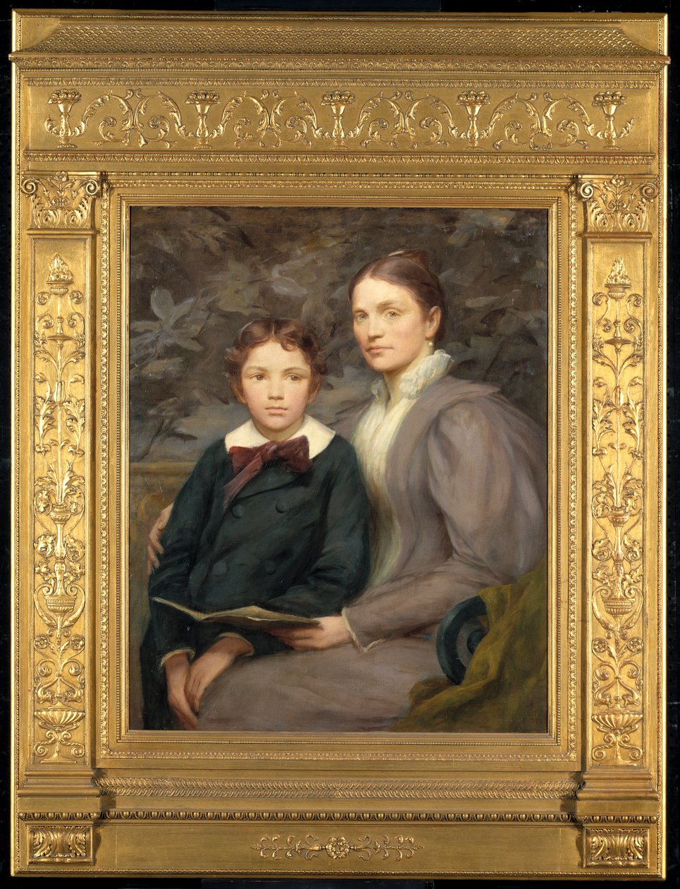 Bayan William T. Evans ve Oğlu, 1895. by Henry Oliver Walker