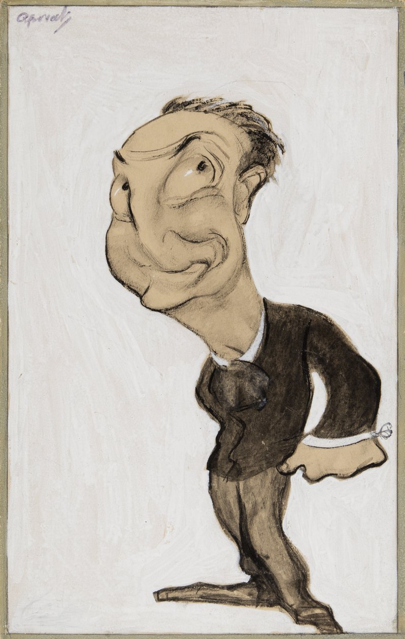 Little Tich (kağıt üzerine pastel boya, kalem, fırça, mürekkep ve guaj boya) by Henry Ospovat
