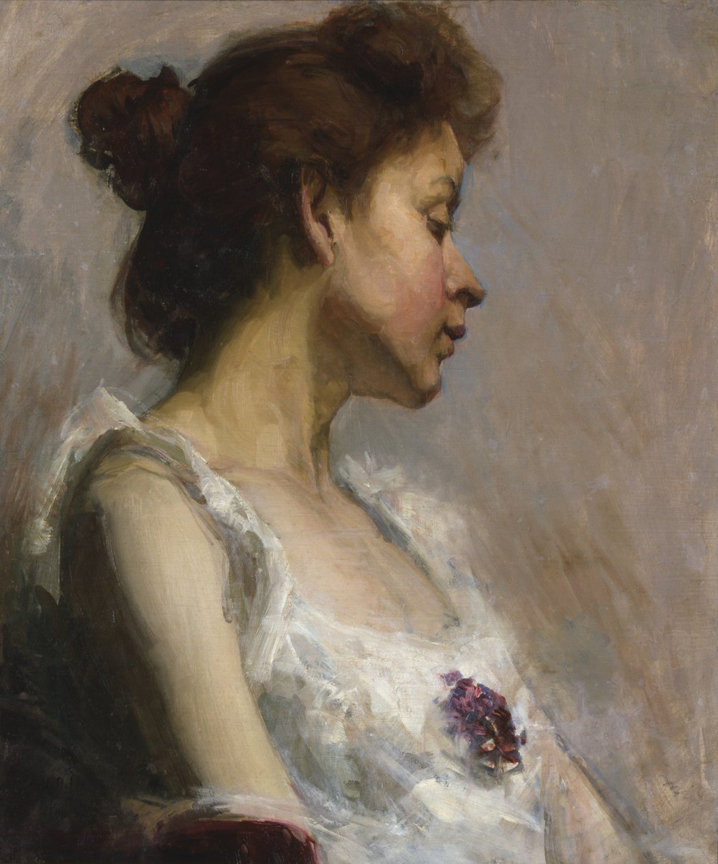 Sanatçının Karısının Portresi, 1897. by Henry Ossawa Tanner