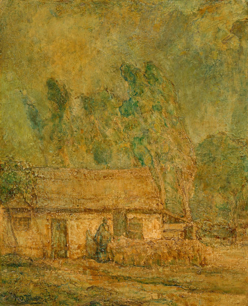 İyi Çoban, c.1918 (tuval üzerine yağlı boya) by Henry Ossawa Tanner