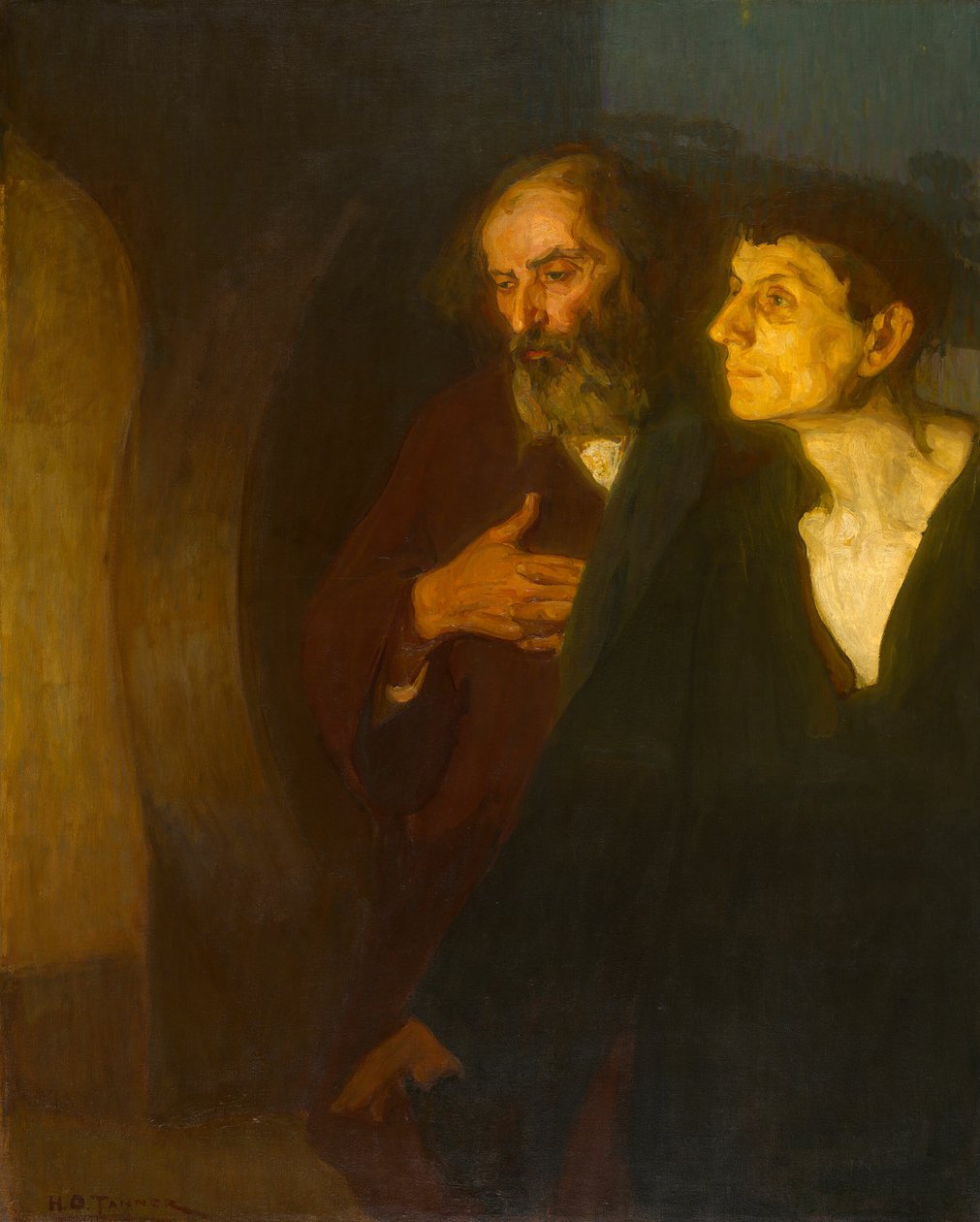 Mezardaki İki Havari, c. 1906. by Henry Ossawa Tanner