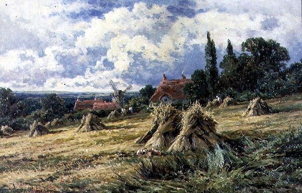 Bir Surrey Mısır Tarlası by Henry Parker