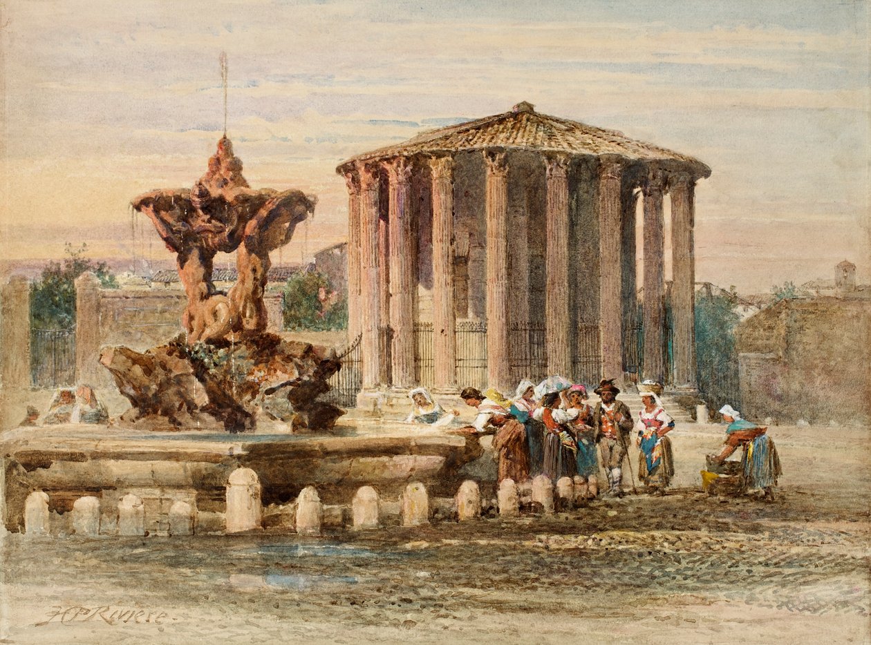Roma'daki Çeşme by Henry Parsons Riviere