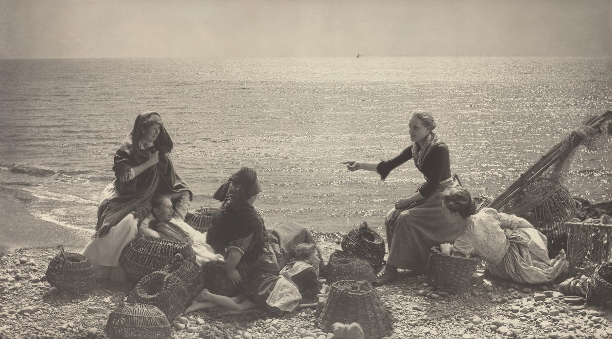 Sahilde dedikodu by Henry Peach Robinson