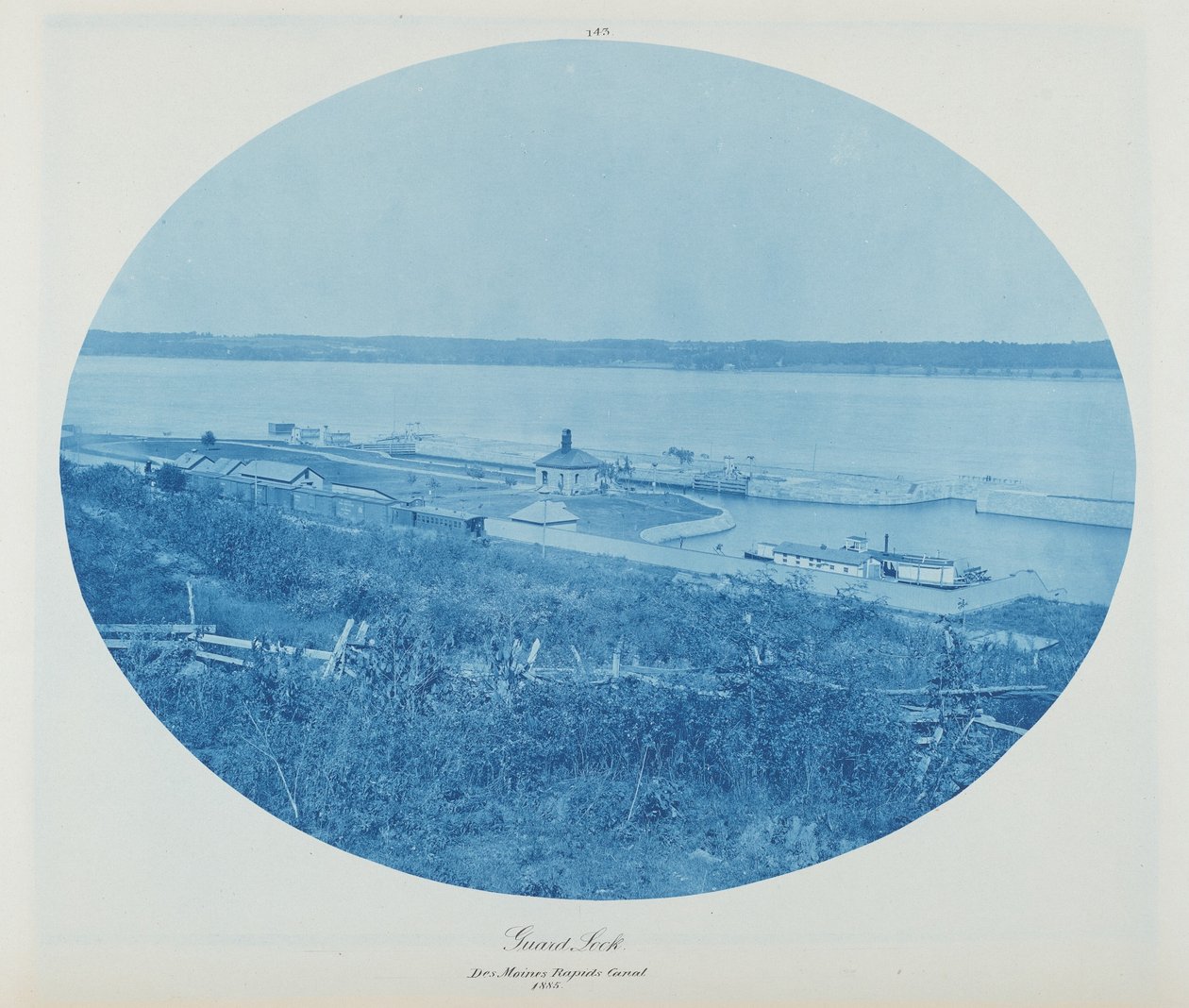Muhafız Kayası, Des Moines Rapids Kanalı L.W. by Henry Peter Bosse