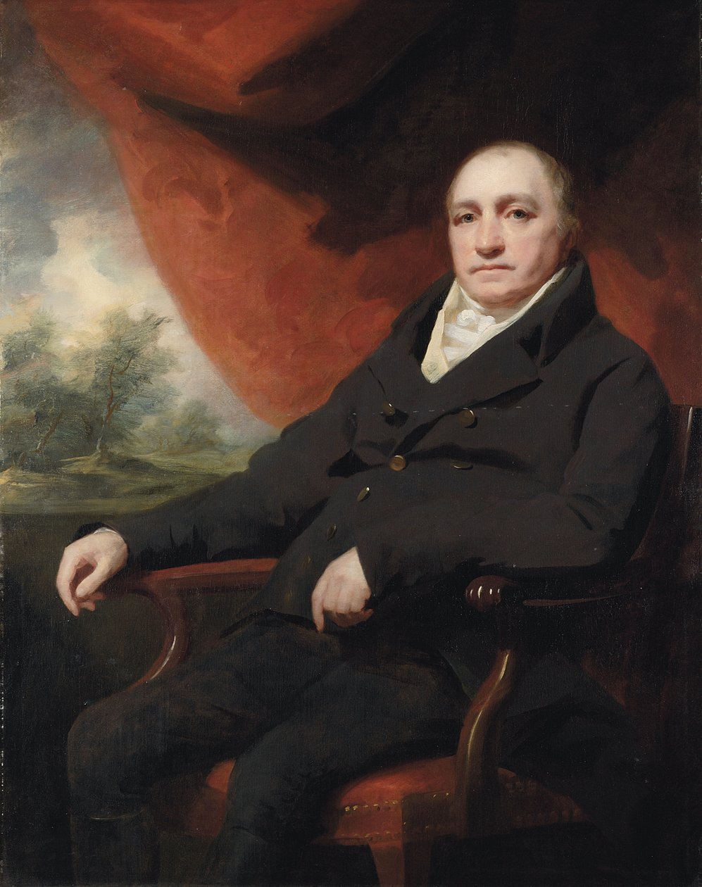Geleneksel olarak Dr. Black veya Dr. Blake olarak tanımlanan bir beyefendinin portresi by Henry Raeburn