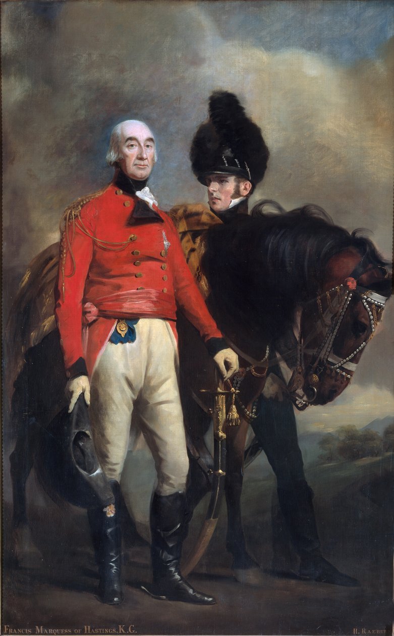 Sir Francis Rawdon-Hastings, 2. Moira Kontu, 1813 dolayları by Henry Raeburn