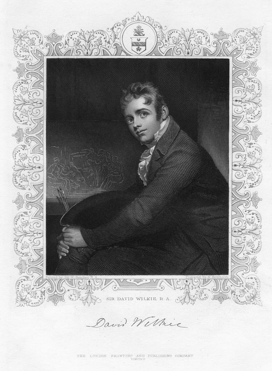Sir David Wilkie 1785-1841, İskoç ressam, 19. yüzyıl. by Henry Robinson