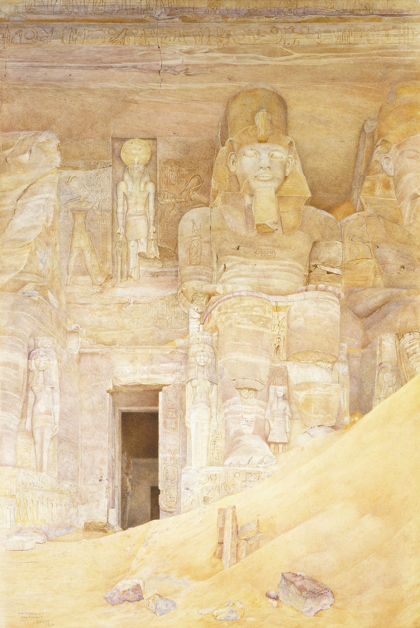 Ebu Simbel, 1900 by Henry Roderick Newman