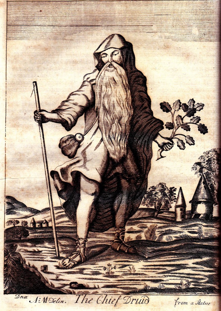 Mona Antiqua Restaurata'dan Baş Druid, 1723 by Henry Rowlands