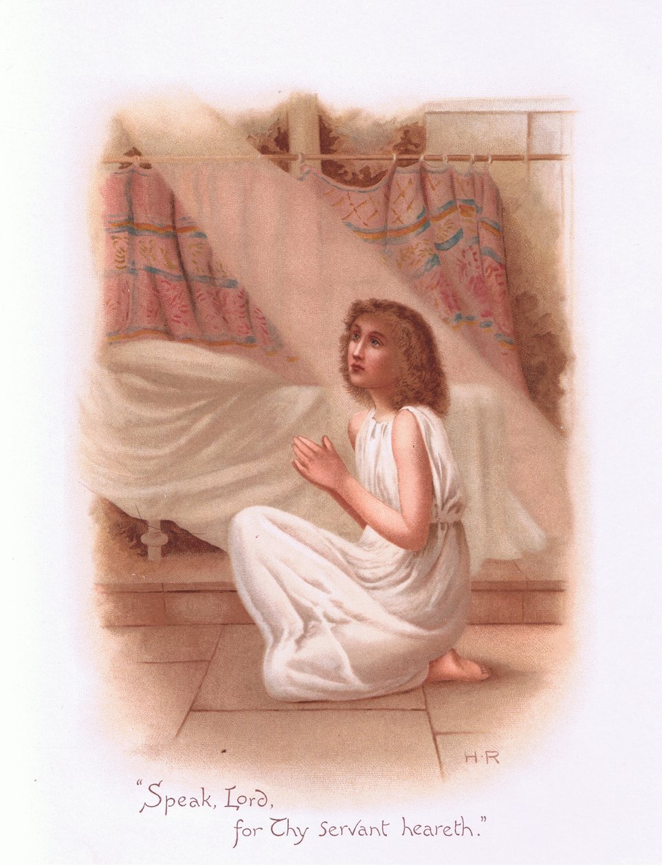 Konuş, Rab kulun için işitir. by Henry Ryland