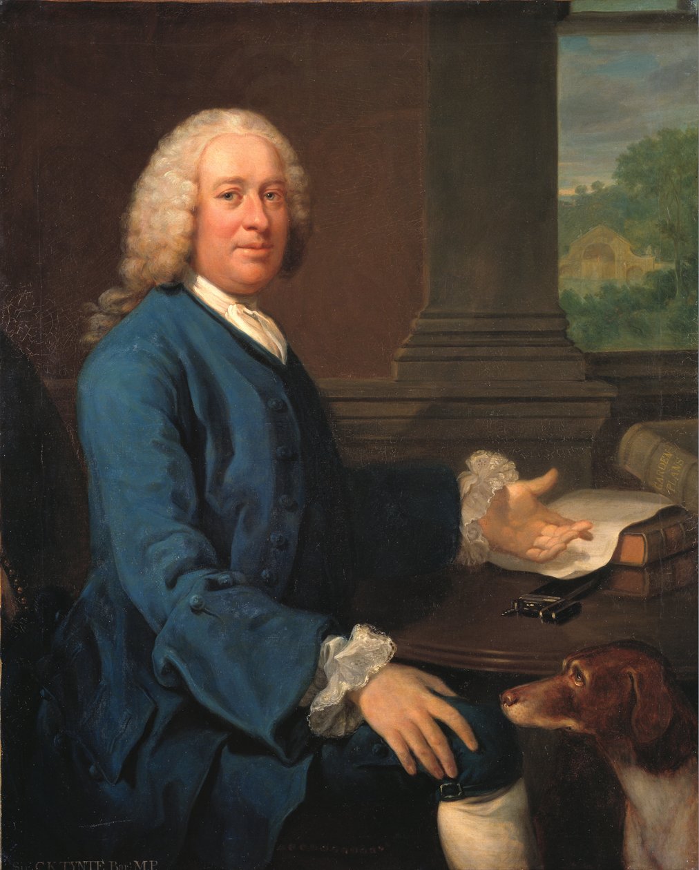Sir Charles Kemeys-Tynte (1710-1785) (Tuval Üzerine Yağlıboya) by Henry S. Parkerman