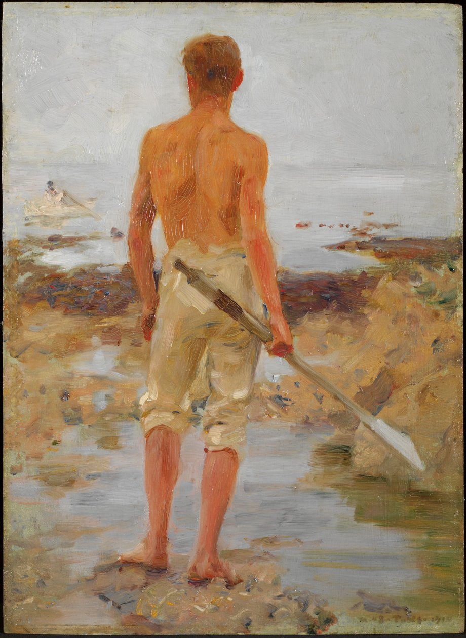 Kürekli bir çocuk by Henry Scott Tuke