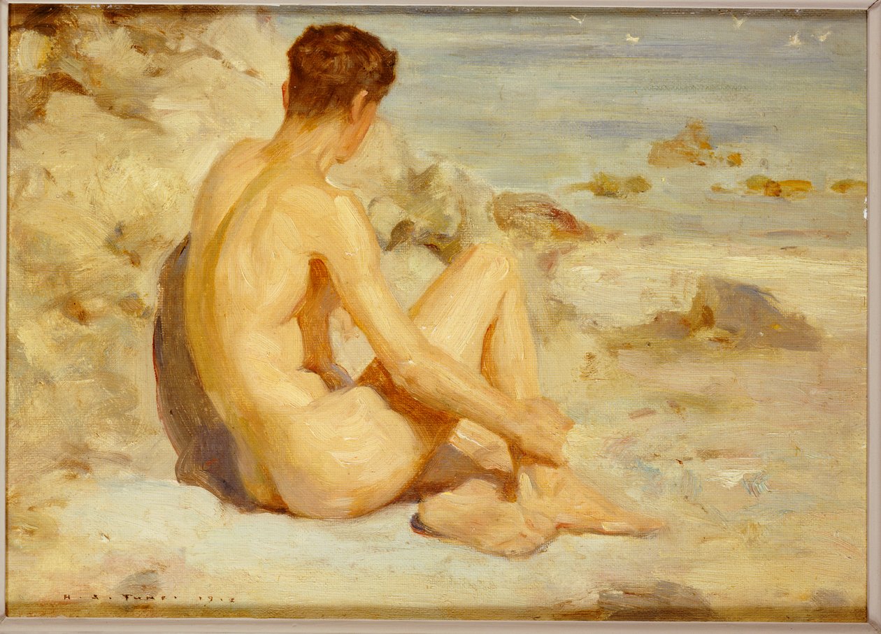 Sahildeki Çocuk, 1912 by Henry Scott Tuke