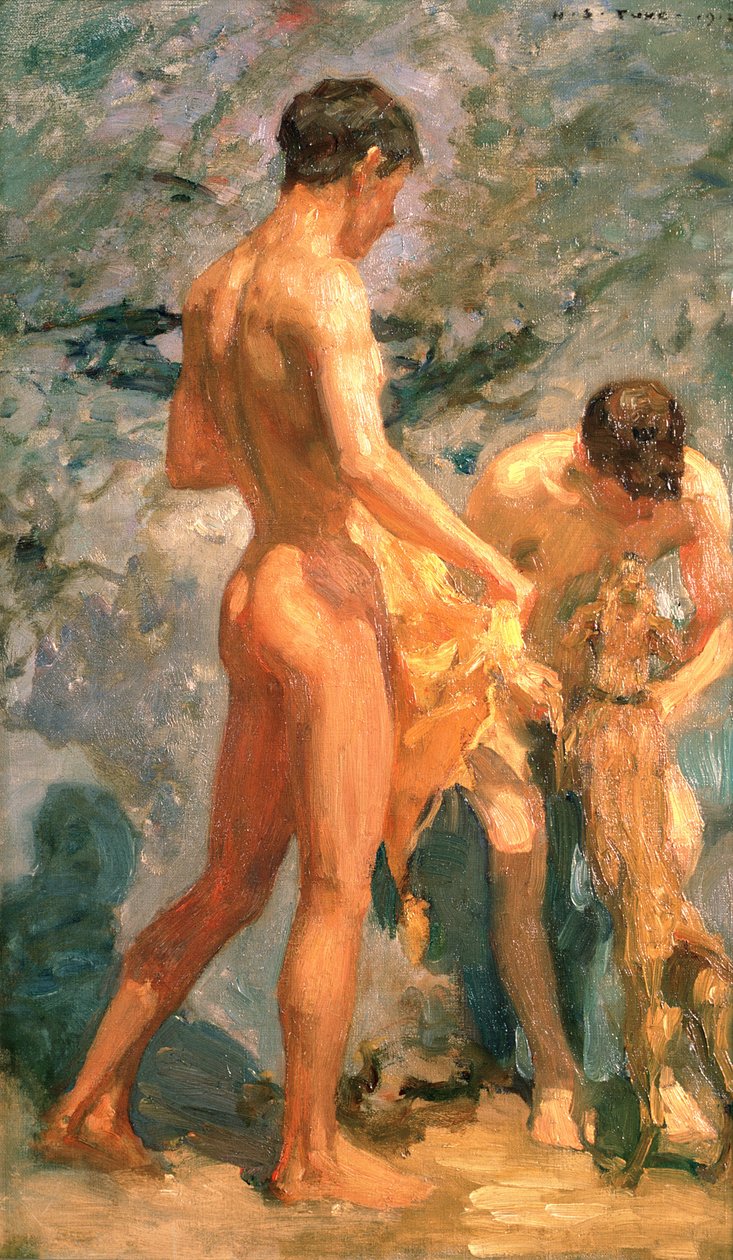 Erkek Banyosu, 1912 by Henry Scott Tuke