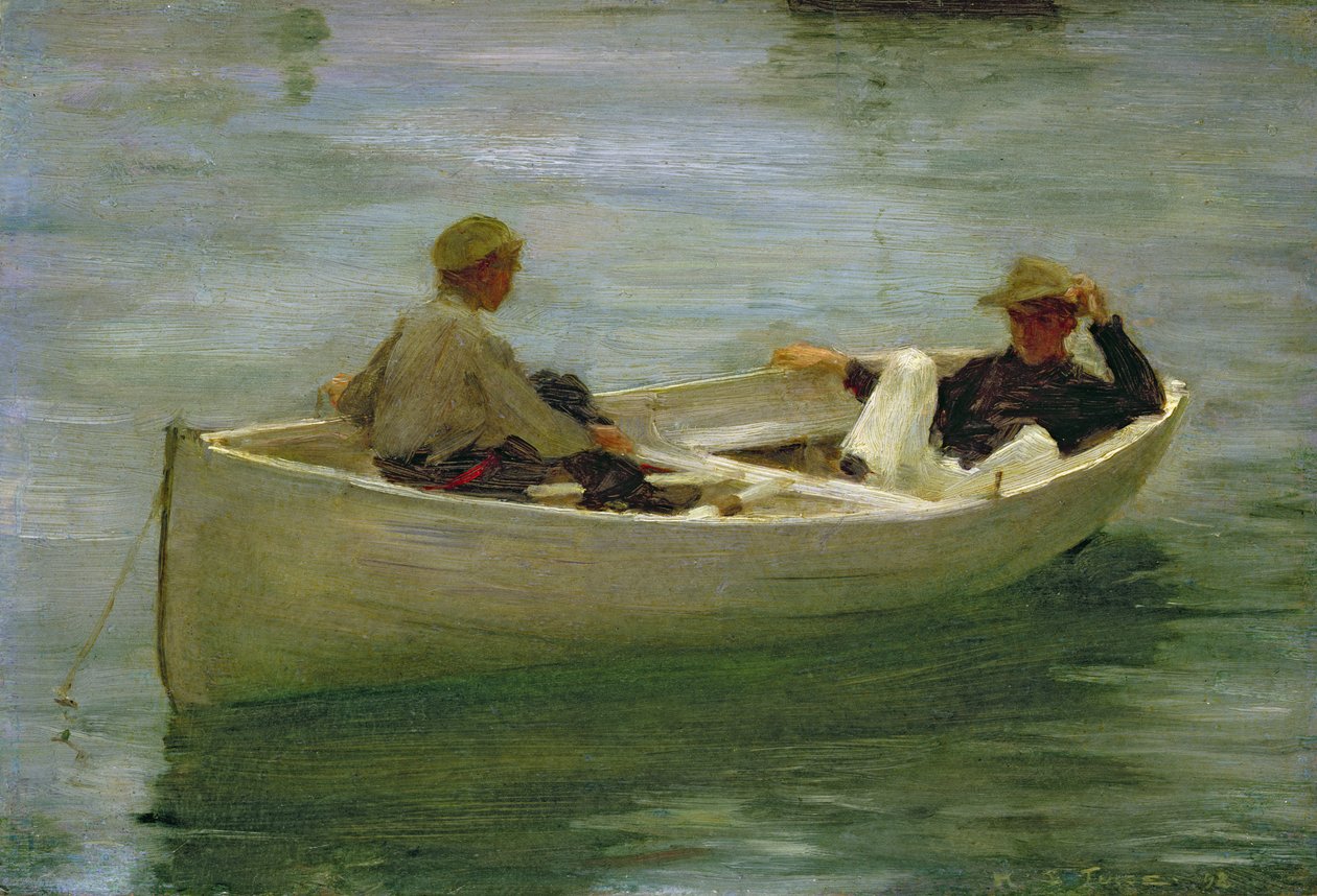 Kürekli Teknede by Henry Scott Tuke