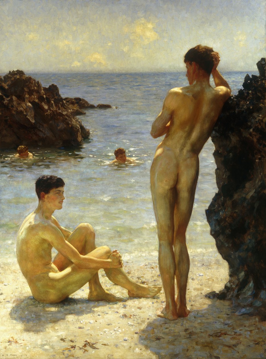 Güneşin Aşıkları, 1923 by Henry Scott Tuke