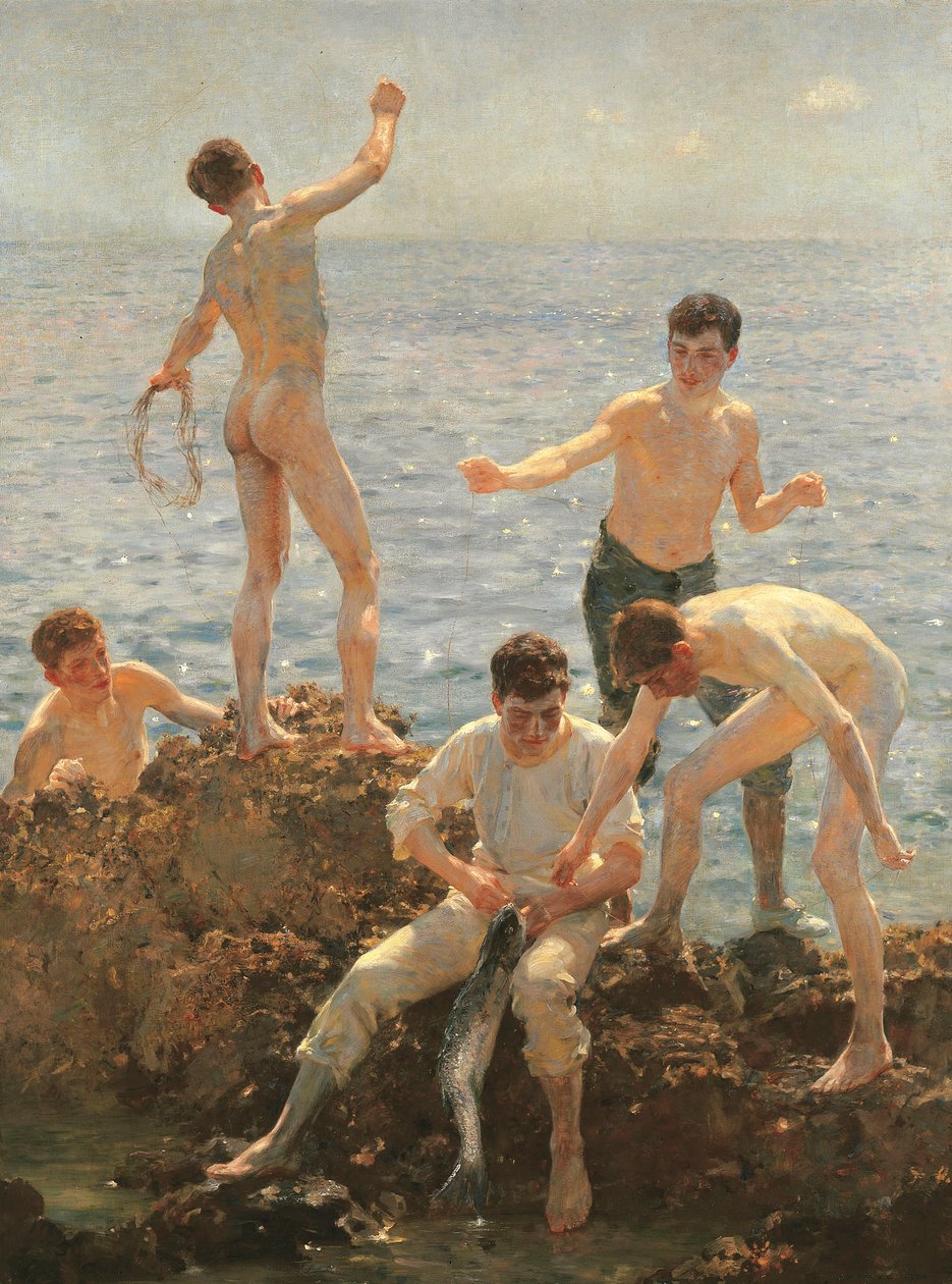 Yaz Sabahı, 1908 by Henry Scott Tuke