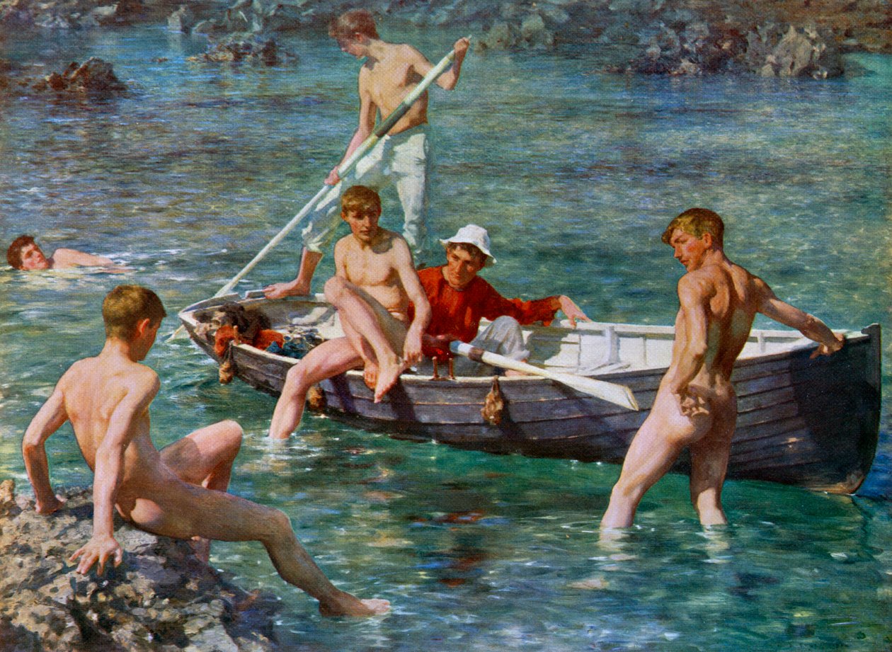Yakut, Altın ve Malakit, 1902, 1912. by Henry Scott Tuke