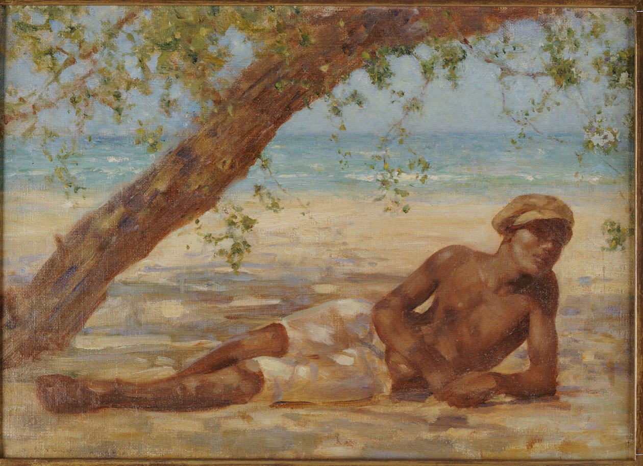 Bir Ağacın Altında Samuel, Jamaika by Henry Scott Tuke