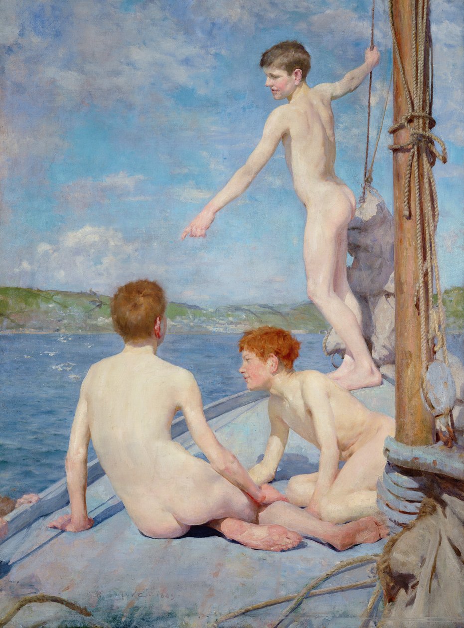 Yıkananlar by Henry Scott Tuke