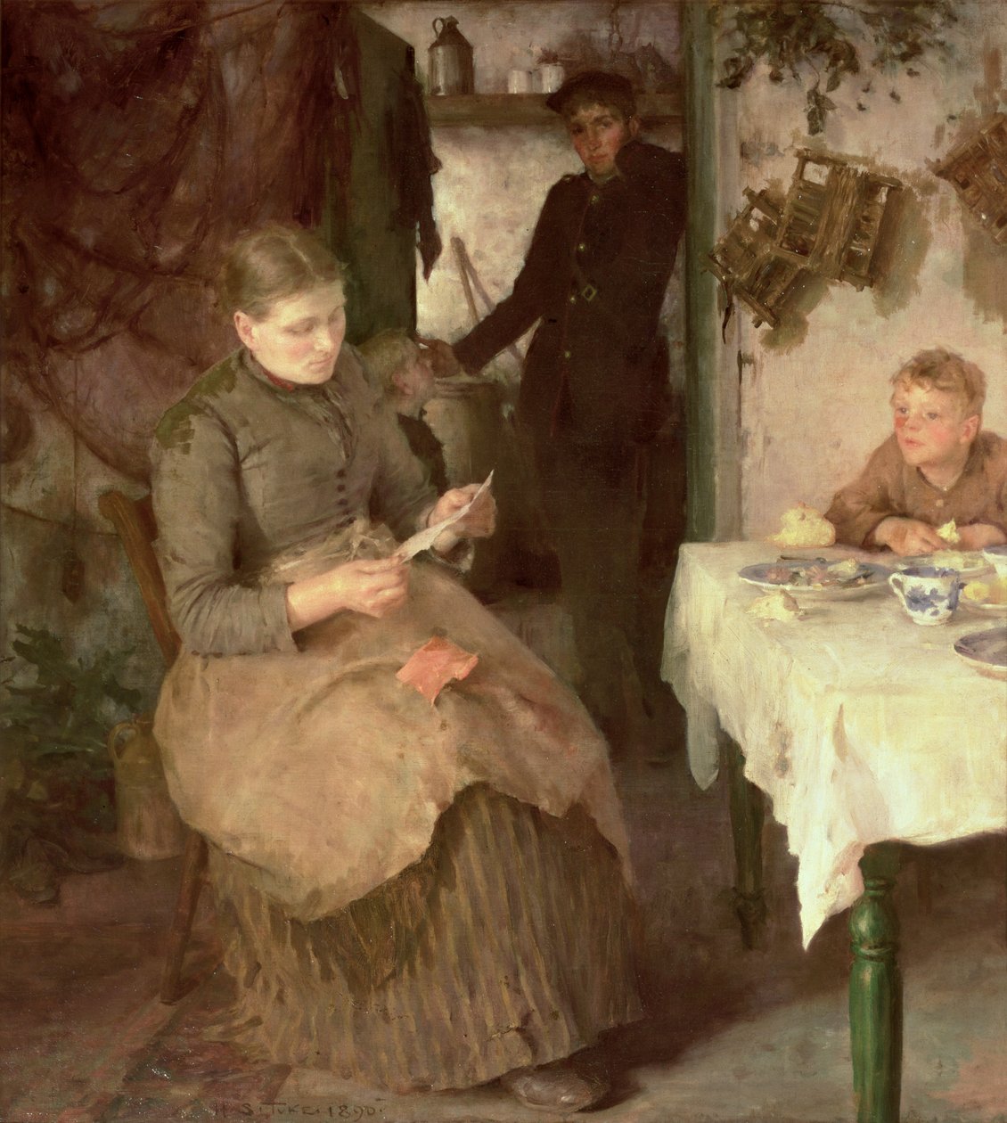 Mesaj, 1890 by Henry Scott Tuke