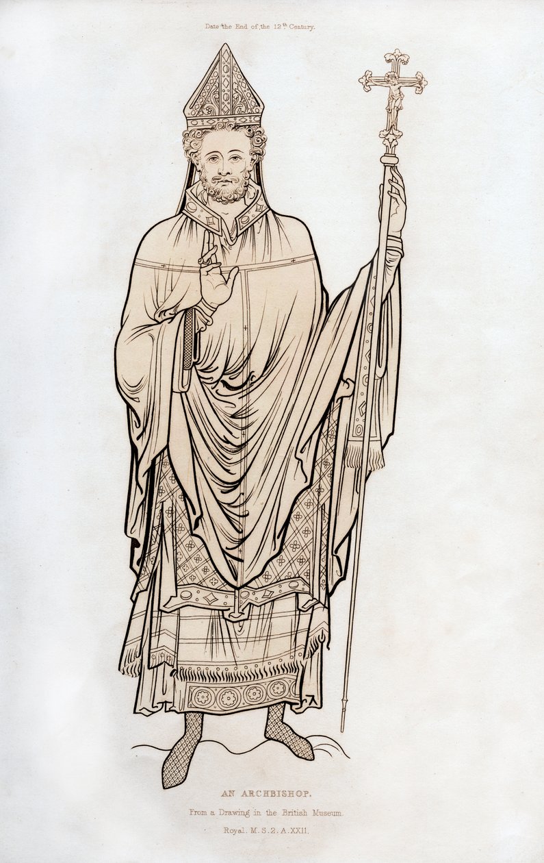 Bir başpiskopos, 12. yüzyılın sonlarında, 1843. by Henry Shaw