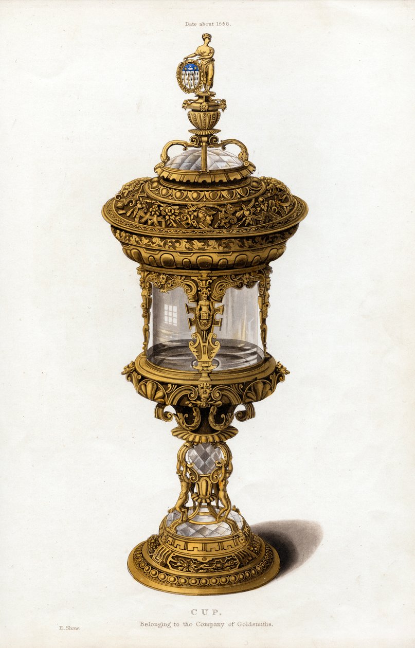 Kupa, c1558, 1843. by Henry Shaw