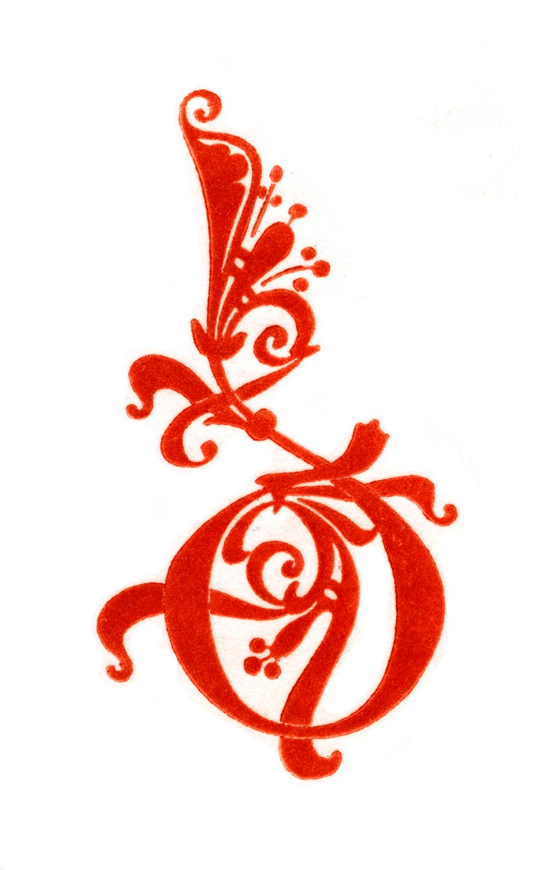 İlk harf D, 10. yüzyıl, 1843. by Henry Shaw