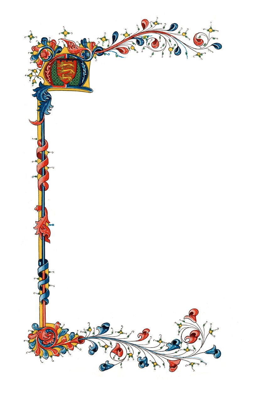İlk harf M, c1410, 1843. by Henry Shaw