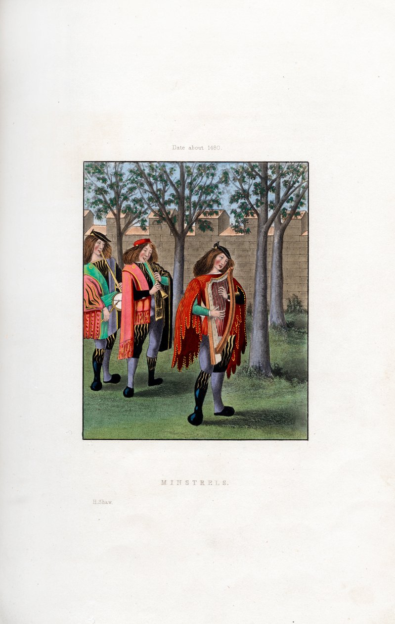 Âşıklar, c1480, 1843. by Henry Shaw