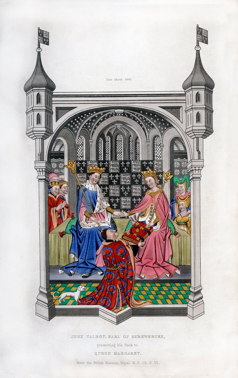 Shrewsbury Kontu kitabını Kraliçe Margaret