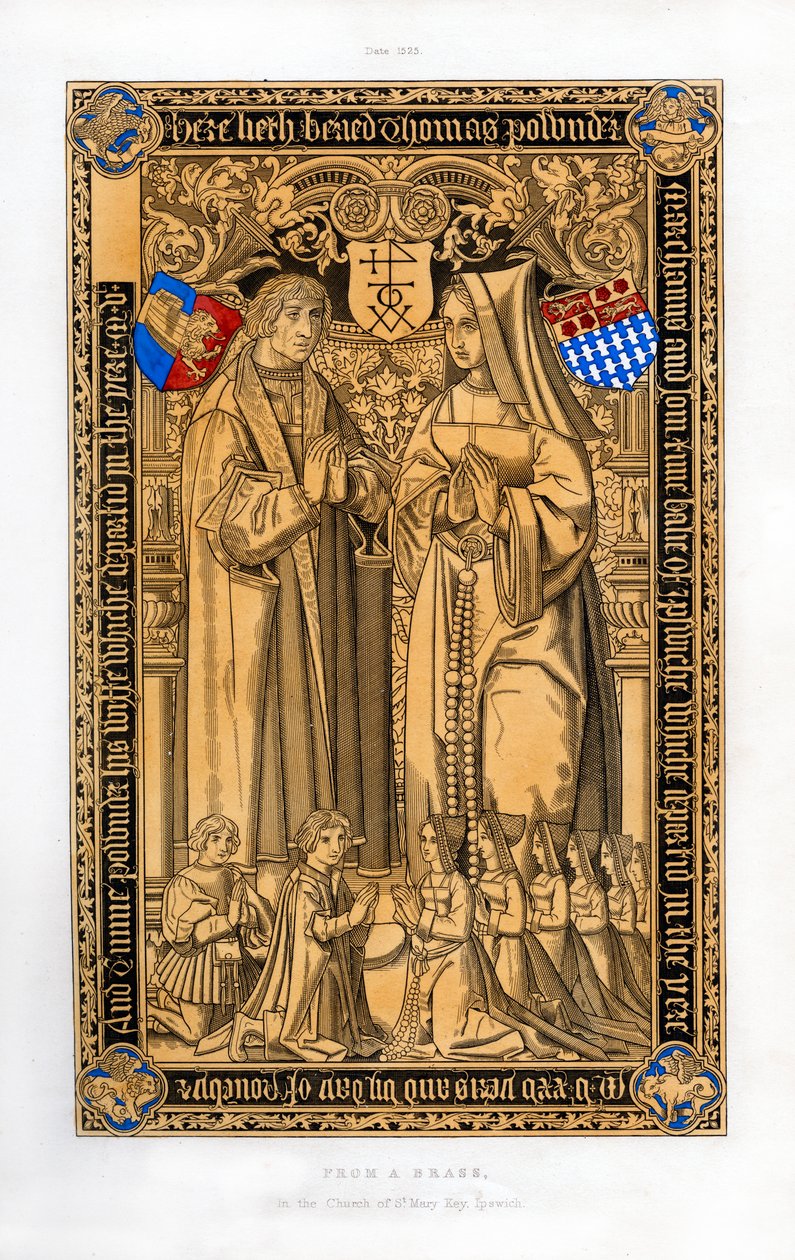 Thomas Pownder, Ipswich tüccarı ve icra memuru, 1525, 1843. by Henry Shaw