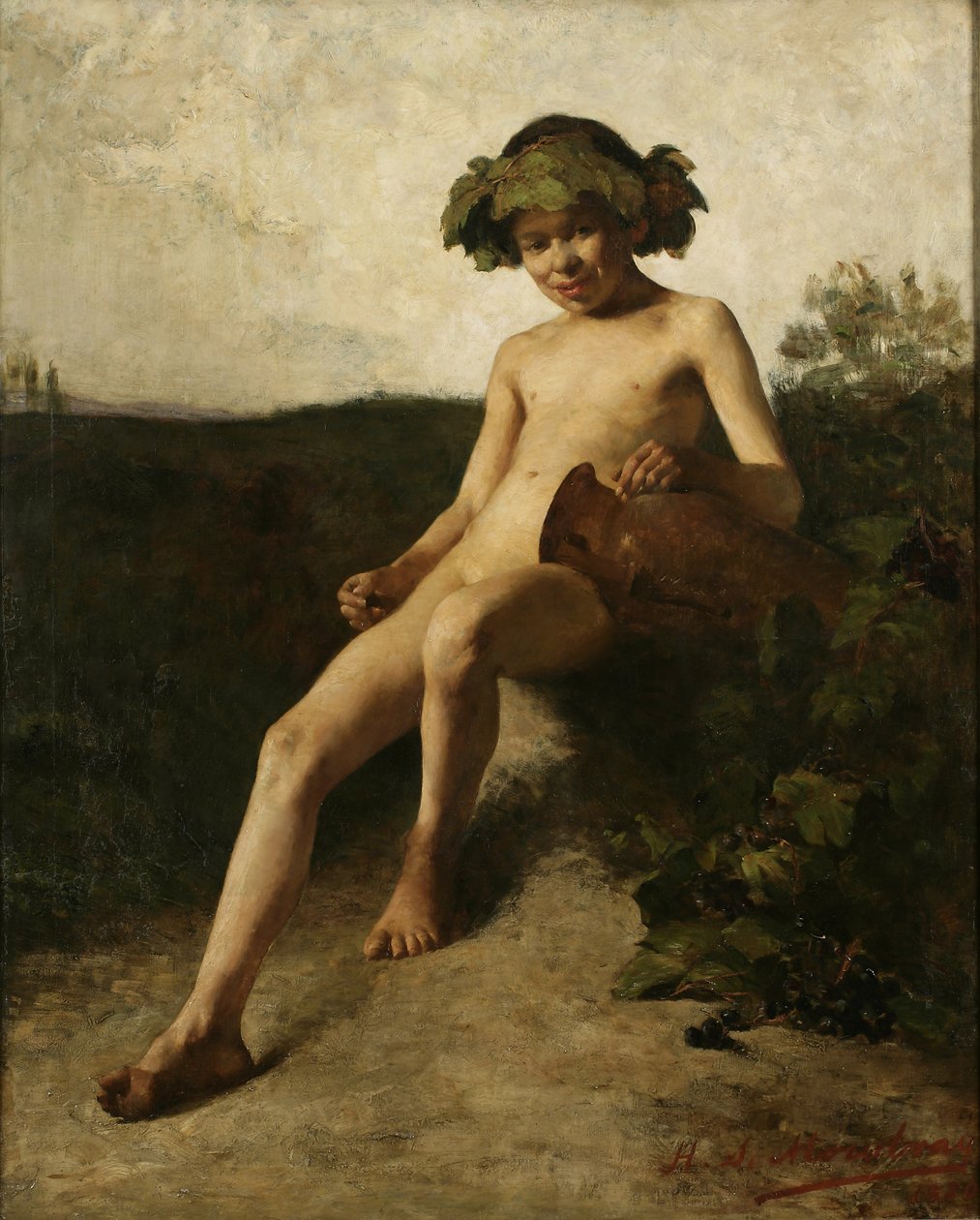 LInfant Bacchus, 1880 by Henry Siddons Mowbray