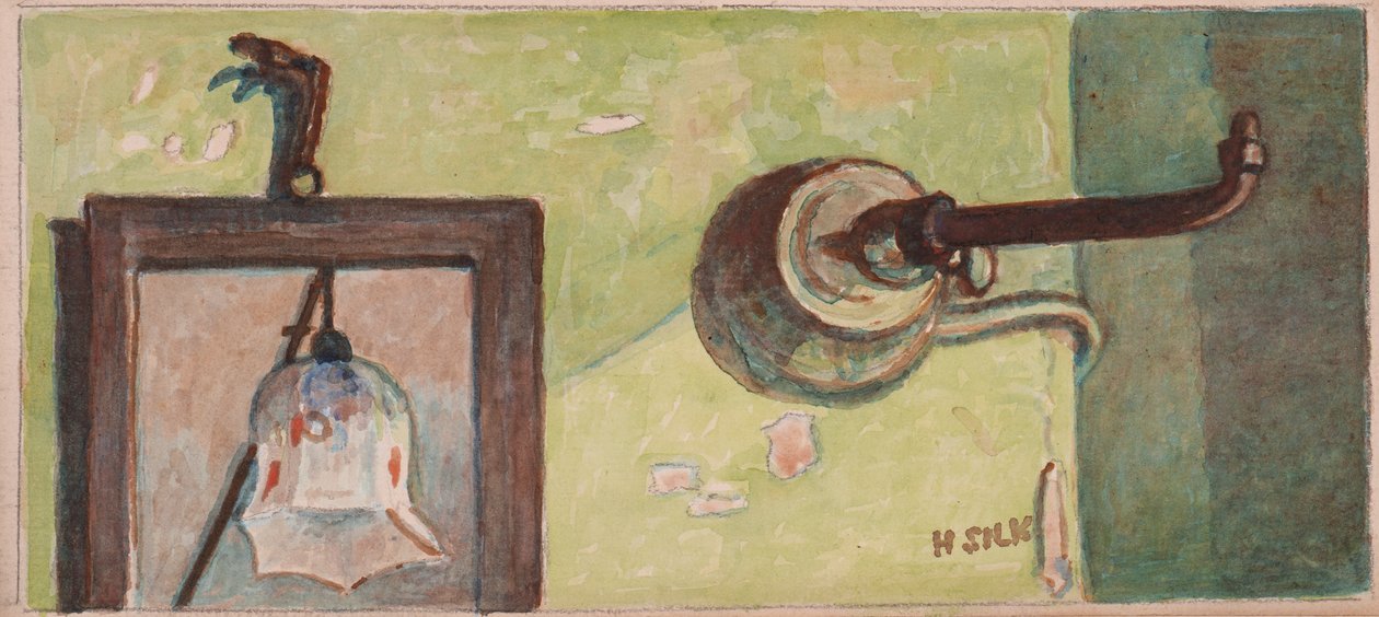 Gaz armatürü ve ayna, c.1930 by Henry Silk
