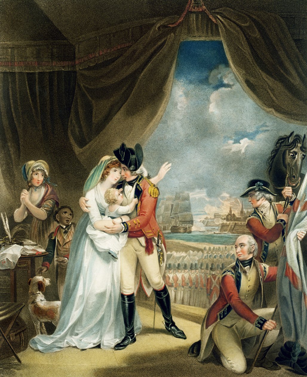 Savaş, John Whessell (c.1760-1823) tarafından oyulmuş, yayında. T. Simpson ve Darling und Thompson, 1798 (nokta gravürü) (125539 çifti) by Henry Singleton