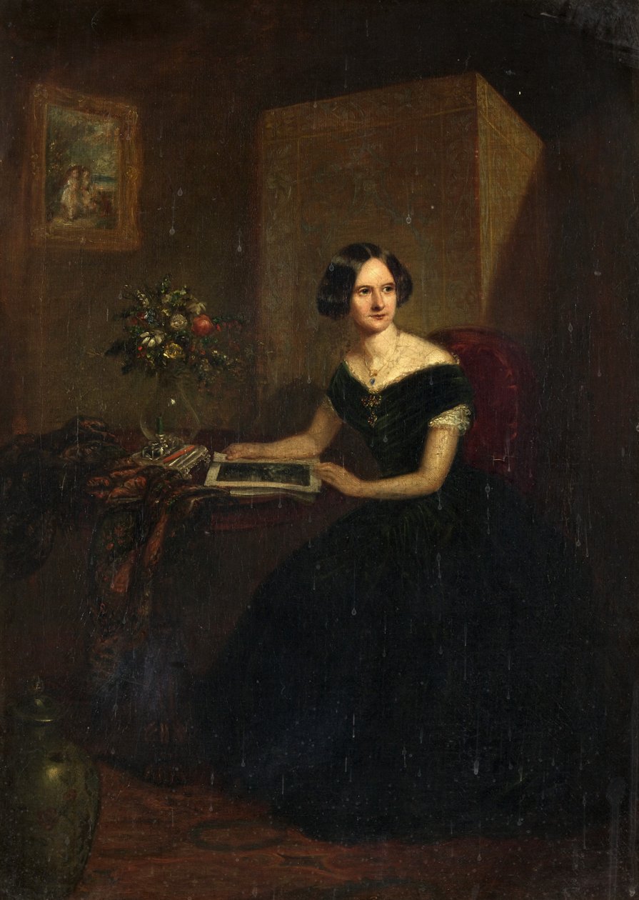 Bir Kadının Portresi (tuval üzerine yağlı boya) by Henry Spurrier Parkman