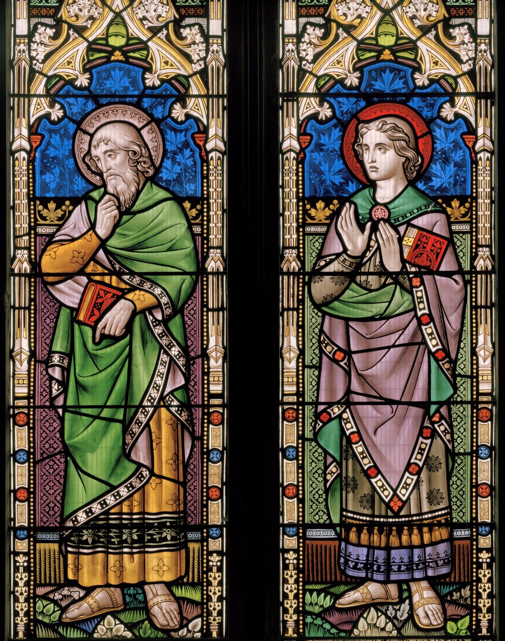 St Luke ve St John, c.1859 (vitray) by Henry Stacey Marks