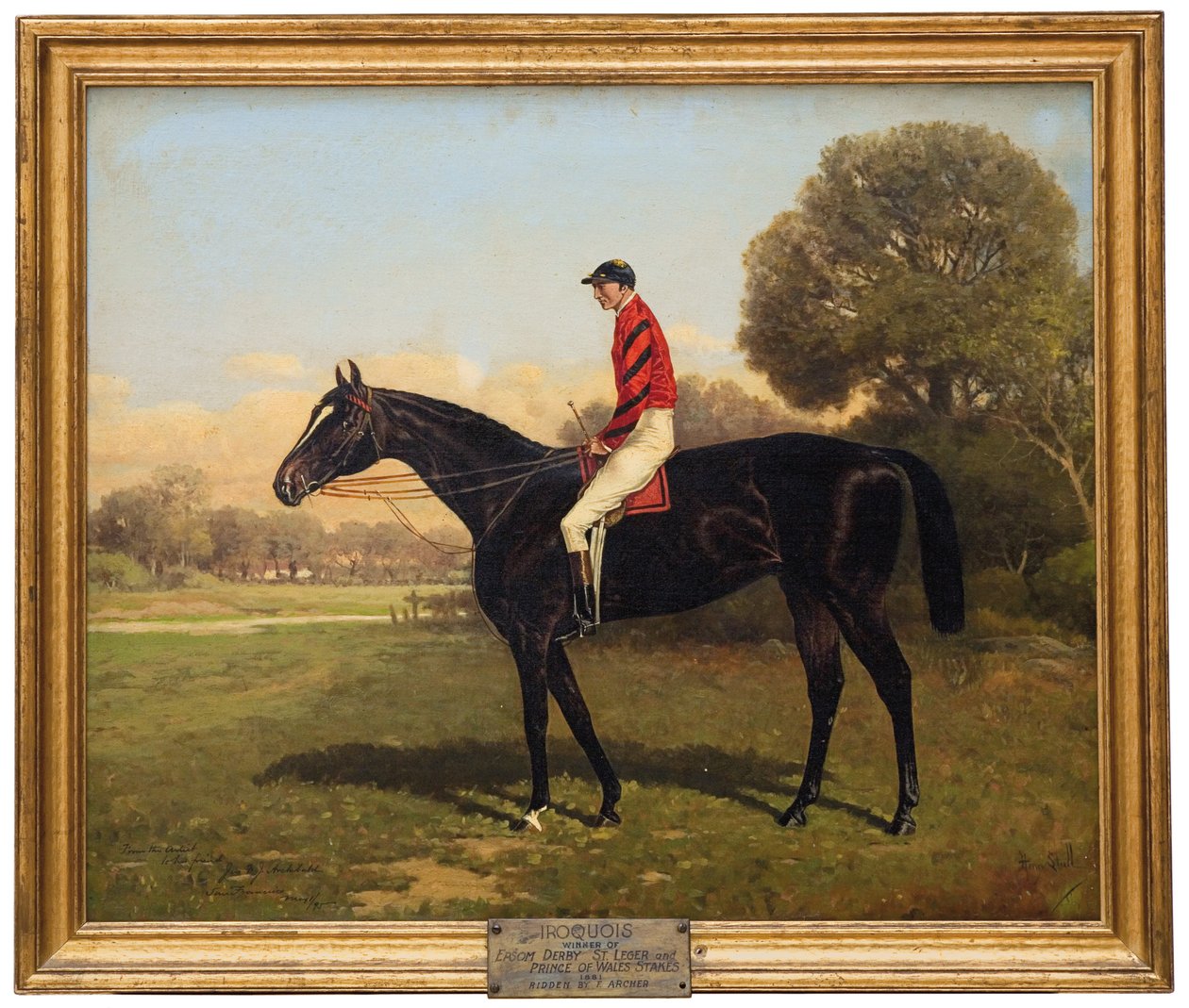 Iroquois, Fred Archer ile Epsom Derby, St. Leger ve Galler Prensi Stakes kazananı, 1881, 1895 by Henry Stull