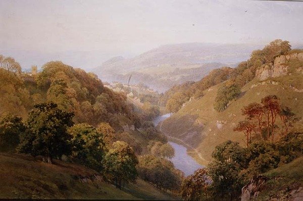 Barnard Kalesi yakınında bir Moorland Manzarası, Durham by Henry Sutton Palmer