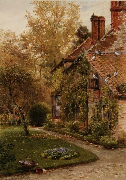 Evimi Yuvarlak: Kulübenin Bir Tarafı, Elm Grove, Ripley, Surrey by Henry Sutton Palmer