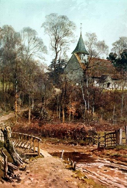 Evim Yuvarlak: Pyrford Kilisesi by Henry Sutton Palmer