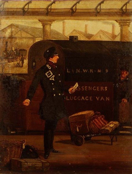 Bir L & N-W tarafından bir Muhafız. R. Bagaj Vanı by Henry Thomas Alken
